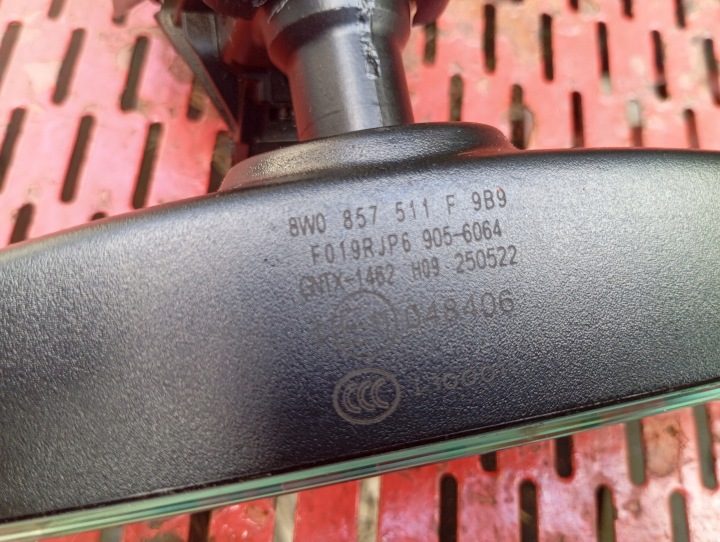 Зеркало салона A6 A7 C8 Q5 80A A5 8W 8W0857511F 9B9 с автозатемнением, фото 4
