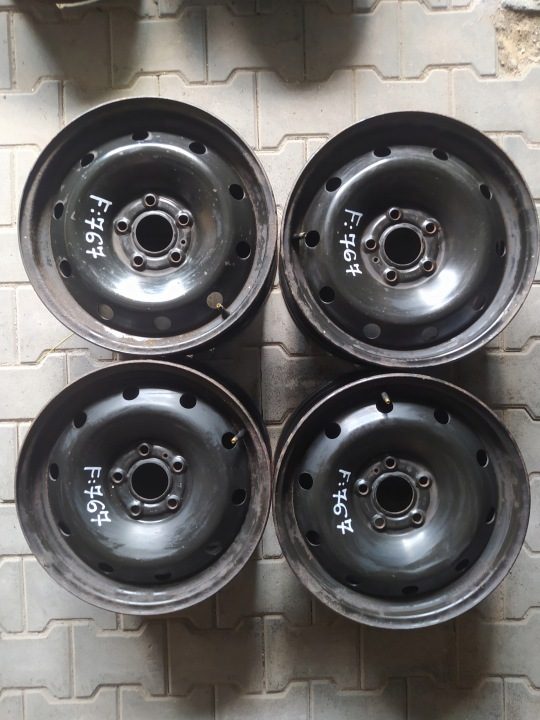 4× Штампованный диск Renault OE Renault Laguna Latitude 7.0" x 16" 5x114.3 ET 47, фото 1