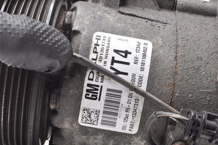 OPEL ASTRA J IV 1.6 Турбо КОМПРЕССОР КОНДИЦИОНЕРА A16LET 13347313 YT4, фото 3
