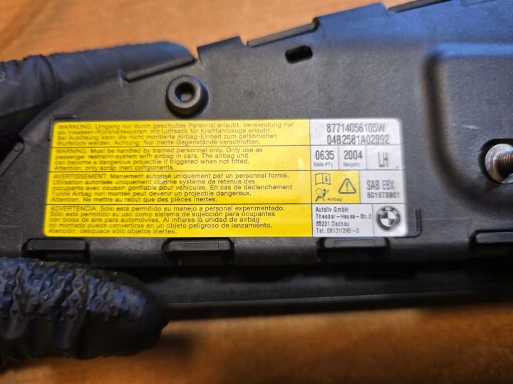 Подушка безопасности сиденья передняя левая BMW 1 (E87) 6019789 25051904 2.0L, фото 6