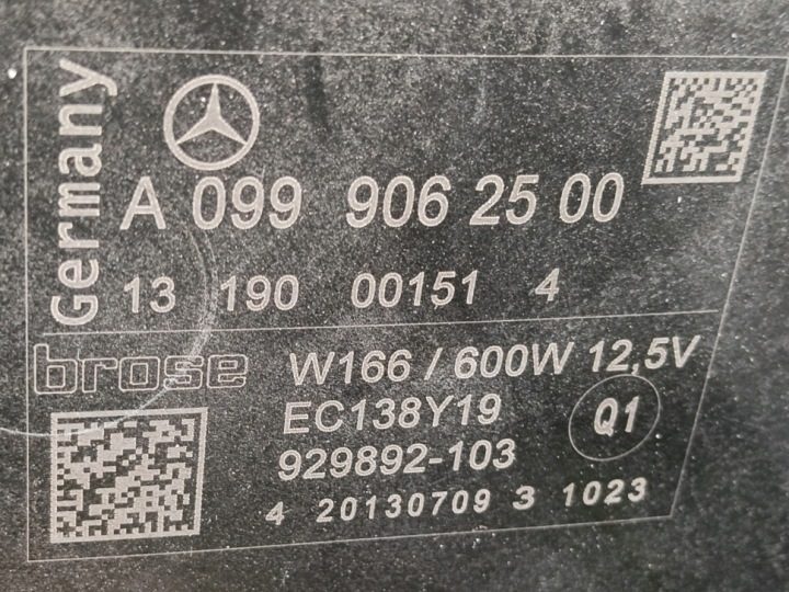 ВЕНТИЛЯТОР РАДИАТОРА MERCEDES ML W166 GLS X166 GLE W166 C292 A0999062500, фото 5