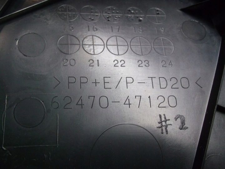 TOYOTA PRIUS IV НАКЛАДКА СТОЙКИ ЗАДНЯЯ, фото 3