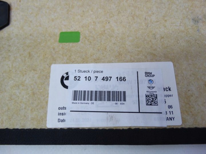 BMW X5 G05 X6 G06 X7 G07 защита задняя сиденья 5210 7497166 оригинальная, фото 7