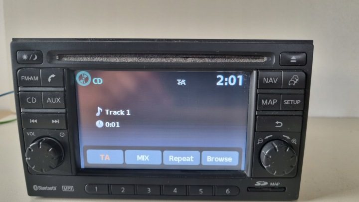 Автомагнитола Nissan штатная 2-DIN Bluetooth RDS AUX, фото 2