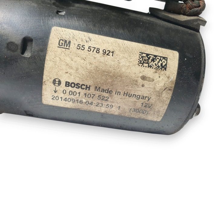 СТАРТЕР Opel Corsa D E Adam Astra 1.2 1.4 Bosch 0001107522 12V, фото 2