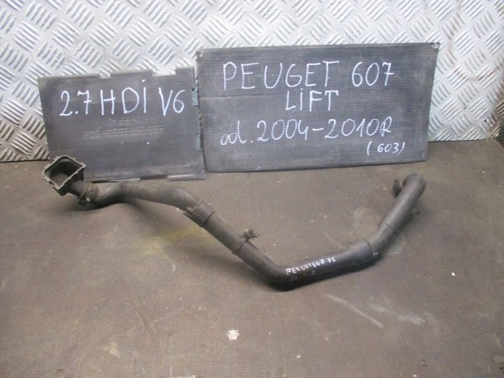 ПАТРУБОК ВОДЫ PEUGEOT 607 РЕСТАЙЛИНГ 2.7 HDI 04-10r 9655728680B, фото 1