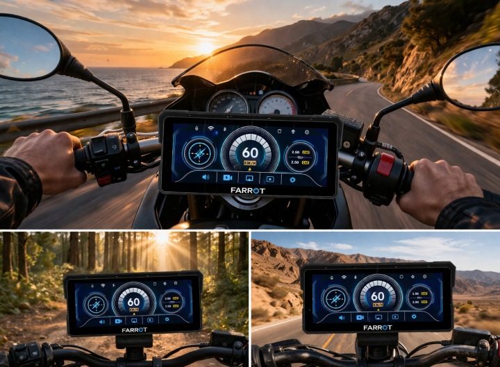 Навигация Мотоциклетная FARROT M780 8.1" CarPlay Android Авто GPS Dual, фото 11