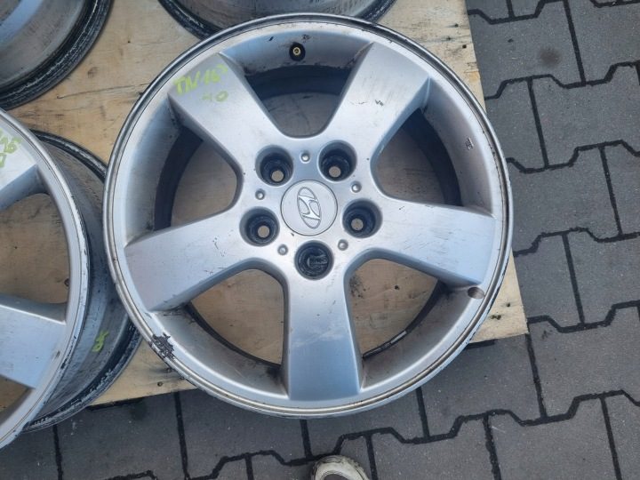 4× Литой диск Hyundai OE 6.5" x 16" 5x114.3 ET 46, фото 2