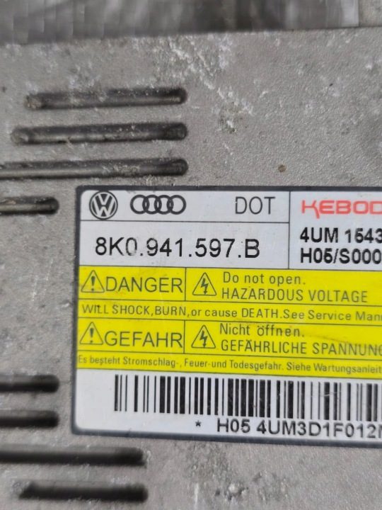 VW AUDI БЛОК РОЗЖИГА КСЕНОНА 8K0941597B, фото 5