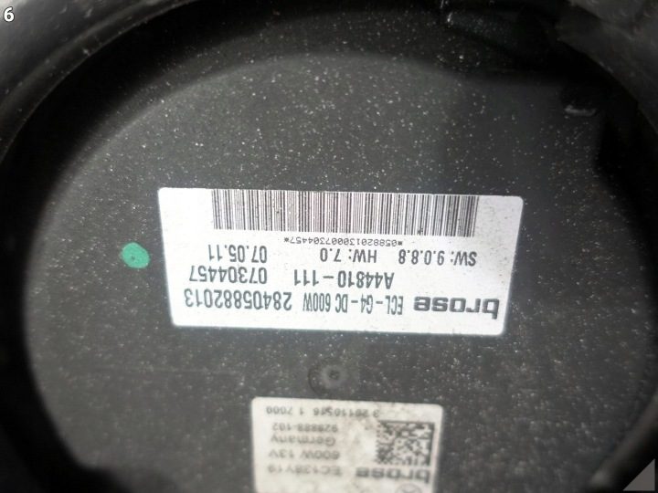 Mercedes-Benz OE A0999060900 Двигатель электрический, вентилятор радиатора, фото 7