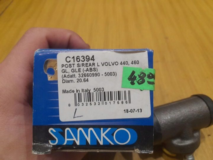 Volvo 440 460 цилиндр тормозной левый задний, фото 8