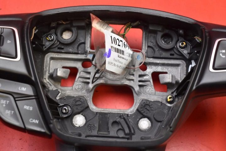 РУЛЬ КОЖАНЫЙ МУЛЬТИФУНКЦИОНАЛЬНЫЙ F1EB3600JE3ZHE FORD FOCUS MK3 РЕСТАЙЛИНГ 14-20, фото 3