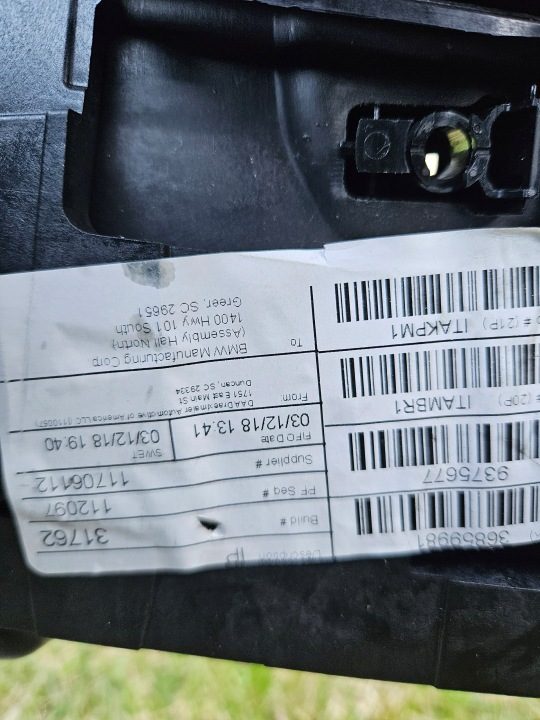 ОРИГИНАЛЬНОЕ ТОРПЕДО КОНСОЛЬ BMW x3 x4 G01 G02 SZYTA СТРОЧКА, фото 5
