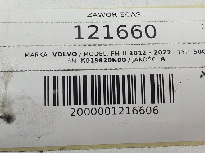 КЛАПАН ECAS VOLVO FH13 II 500, фото 9