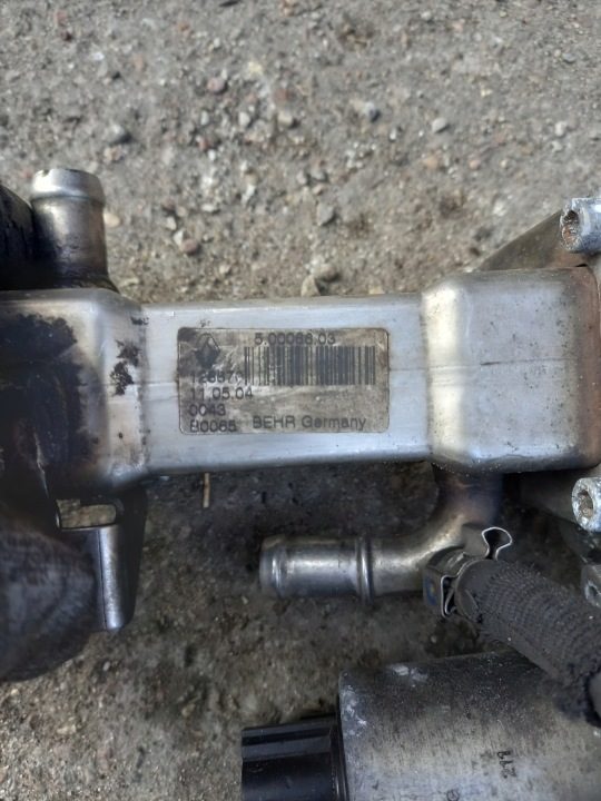 EGR РАДИАТОР EGR RENAULT SCENIC II 1.9 DCI ПОВРЕЖДЕННЫЙ РАЗЪЕМ, фото 3