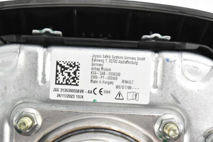 AIRBAG ПОДУШКА ВОДИТЕЛЯ КАК НОВАЯ DACIA DUSTER II 1.5 DCI 985707176R, фото 3