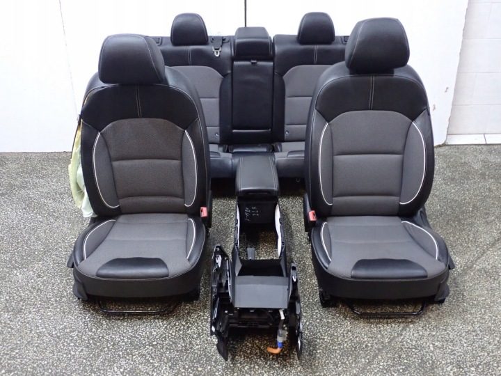 КОМПЛЕКТ СИДЕНИЙ ЕВРОПА ПОЛУКОЖА ОРИГИНАЛ 4X ОБШИВКА KIA NIRO E-NIRO 22 г., фото 2