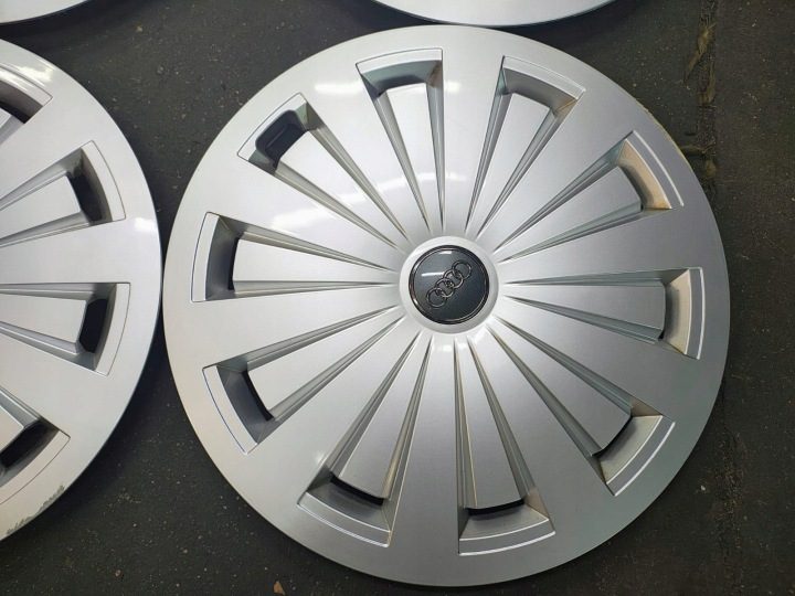 4× Колпак Audi OE Оригинальный 16" серебристый, фото 6