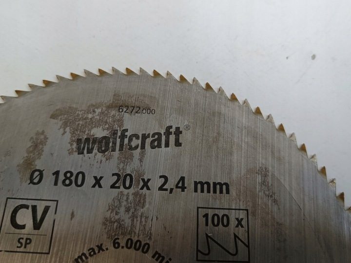Wolfcraft 6272 Диск tnąca для piły o180mm, фото 5