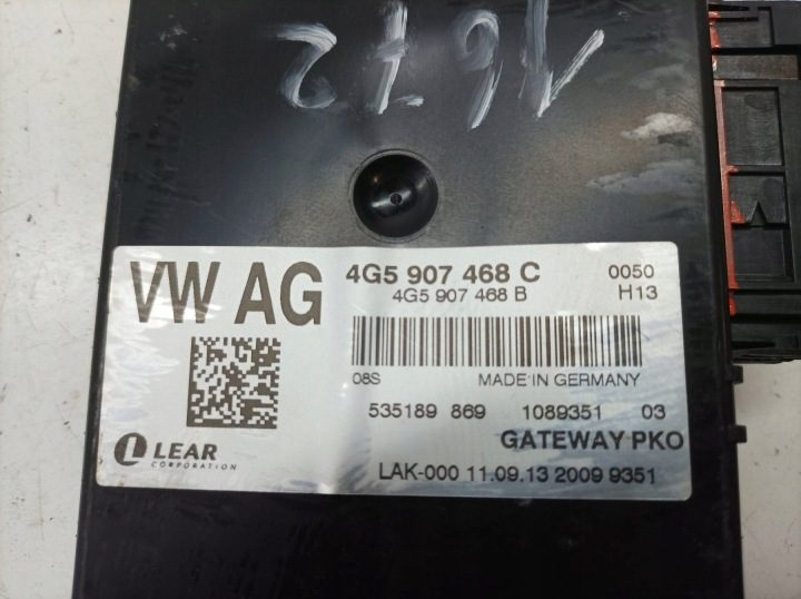 МОДУЛЬ GATEWAY 4G5907468C Audi A6 IV (2011-2018) C7, фото 2