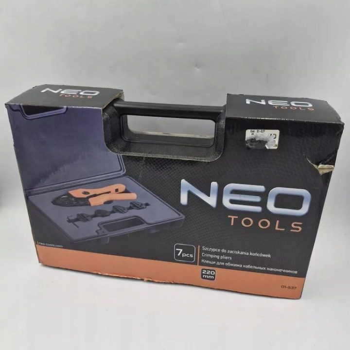 NEO TOOLS ОБЖИМНЫЕ КЛЕЩИ ДЛЯ НАКОНЕЧНИКОВ КОМПЛЕКТ 5 КОЛОДОК, фото 1