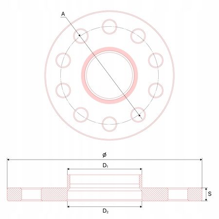 Проставка Getmann 2 шт. 5x112 57,1 10 мм 10WS.FA6-G.7486-DS4-45, фото 8