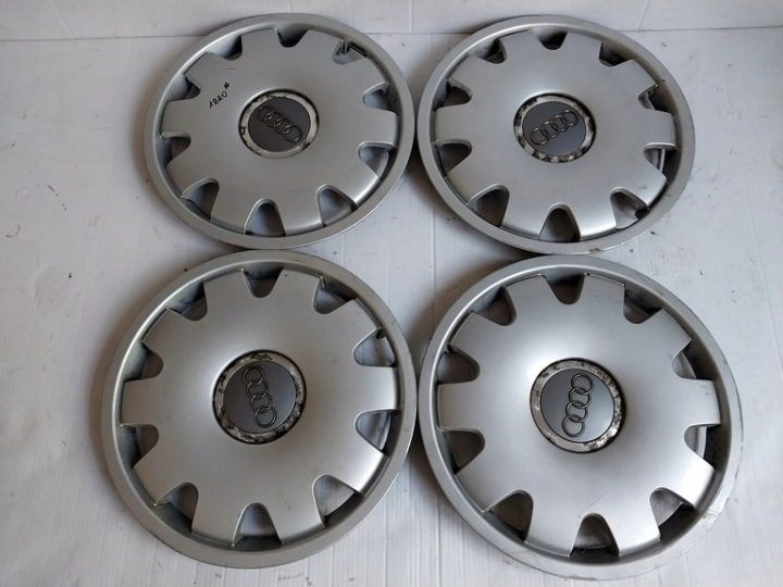 4× Колпак Audi OE Оригинальный 16" серебристый, фото 2