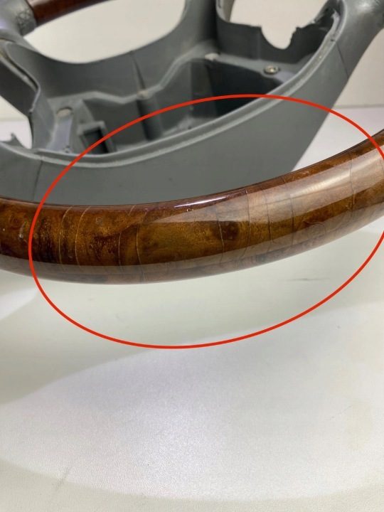 РУЛЬ КОЖА ДЕРЕВО СВЕТЛОЕ MERCEDES SL R230 A230460, фото 9
