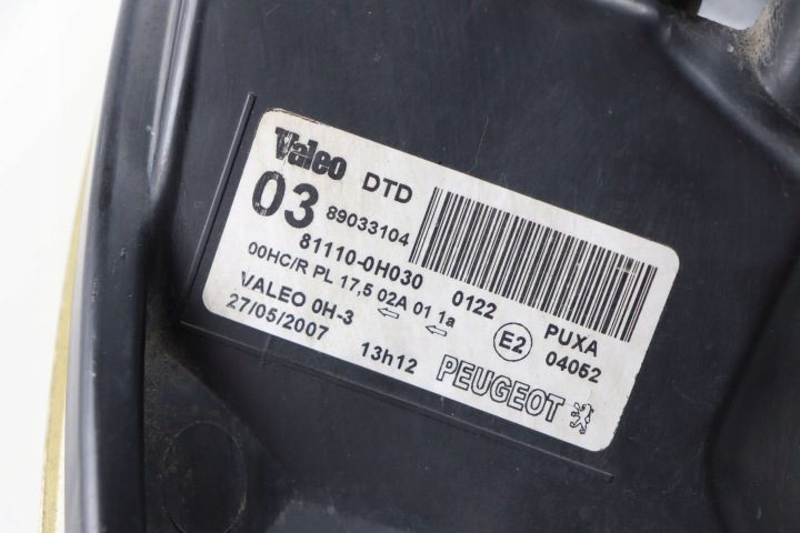 Peugeot 107 фара передняя правая 89033104 81110-0H030 европа, фото 7