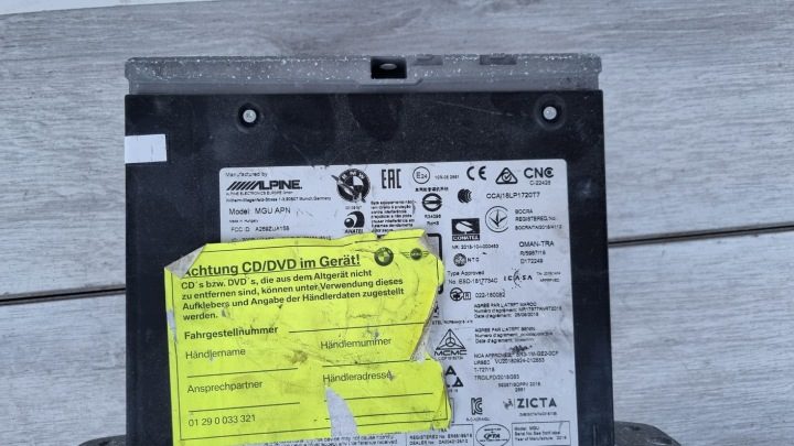 Автомагнитола BMW MGU iDrive 7 G20 G21 G22 F40 Alpine A269ZUA158 1-DIN, фото 2