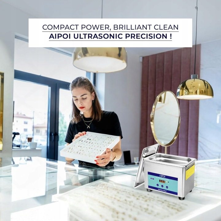 Мойка ультразвуковая sterylizator AIPOI 800ml, 35W. Сталь нержавеющая, фото 6