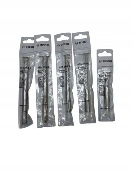 BOSCH КОМПЛЕКТ СВЕРЛ SDS Plus 5SZT.6,6,8,10,12mm, фото 1