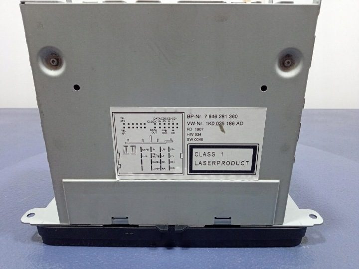 VW TOURAN I 1T GOLF V PASSAT B6 МАГНИТОЛА CD MP3 ШТАТНАЯ 1K0035186AD, фото 6