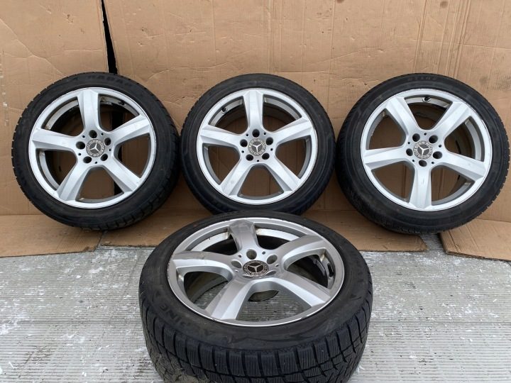 MERCEDES CLS W218 КОМПЛЕКТ ДИСКОВ С ШИНАМИ ZIMOWYMI 235/45R18, фото 1
