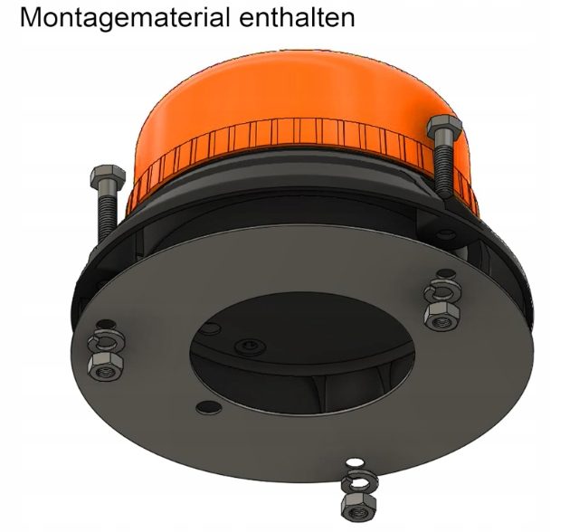 LED-MARTIN Фонарь XR20 ECO 12/24V Оранжевый ECE-R65 3-śrubowa, фото 6