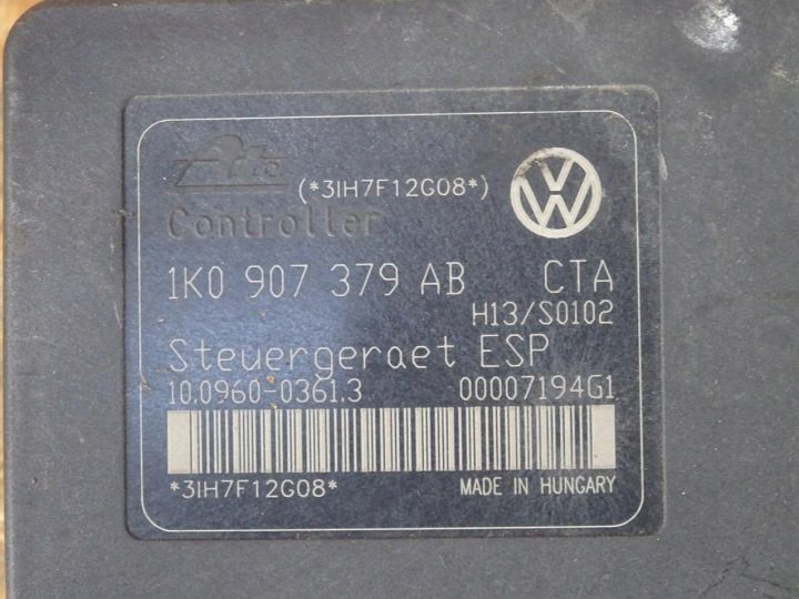 AUDI A3 8P GOLF V SEAT LEON II НАСОС ABS ESP 1K0907379AB 1K0614517AB, фото 3