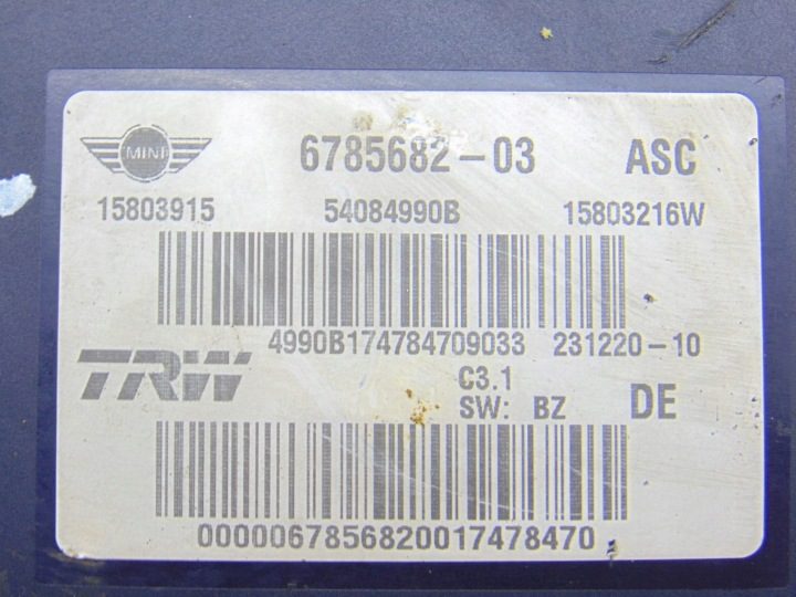 ГЛАВНЫЙ ТОРМОЗНОЙ ЦИЛИНДР ABS MINI COOPER R56 1.6 т 67859682, фото 4