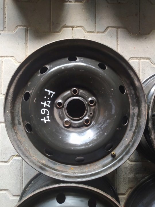 4× Штампованный диск Renault OE Renault Laguna Latitude 7.0" x 16" 5x114.3 ET 47, фото 4