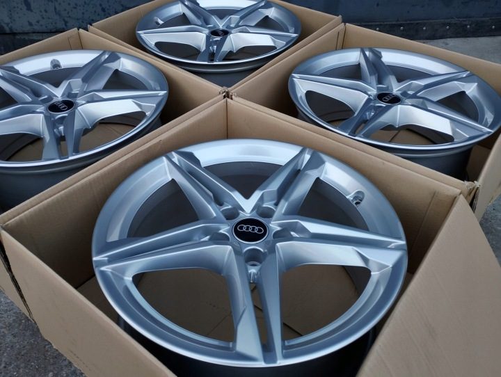 4× Литой диск Audi OE 8W0601025HM A4B8 8.0" x 18" 5x112 ET 40, фото 2