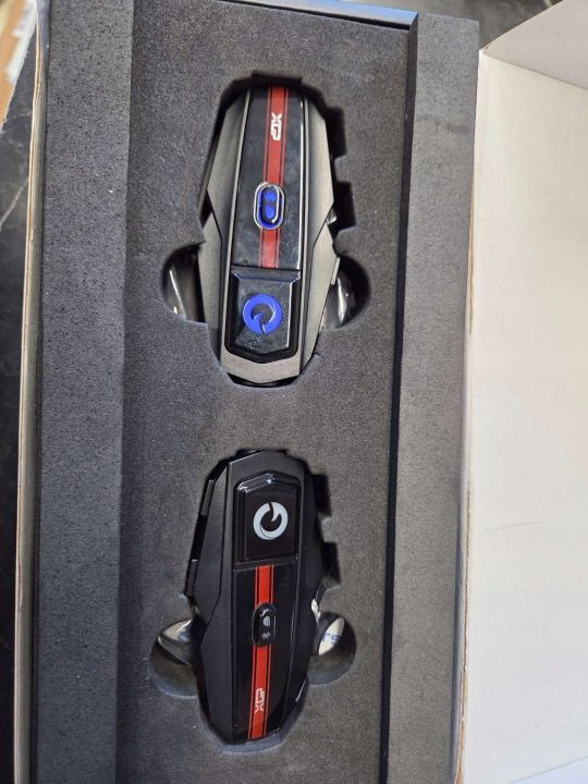 Интерком мотоциклетный Horn V80 Bluetooth 5.3 на 2 kaski zasięg 1000 м, фото 1