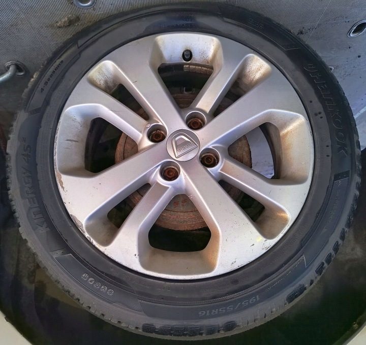 Литые диски 16 Świeże Шины Hankook 4S 22 г. Dacia Lodgy Dokker, фото 5