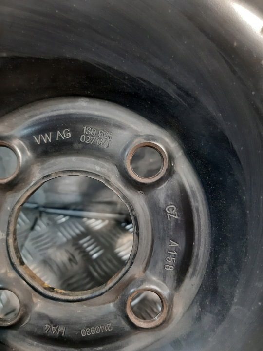Штампованный диск Volkswagen OE 1S0.601.027 G/J 1S0601027G/J 1S0601027 G/J 5.0" x 14" 4x100 ET 35, фото 5
