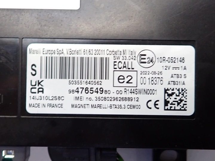 Блок управления Bluetooth оригинал 9847654980 Peugeot 208 II 22 г., фото 3