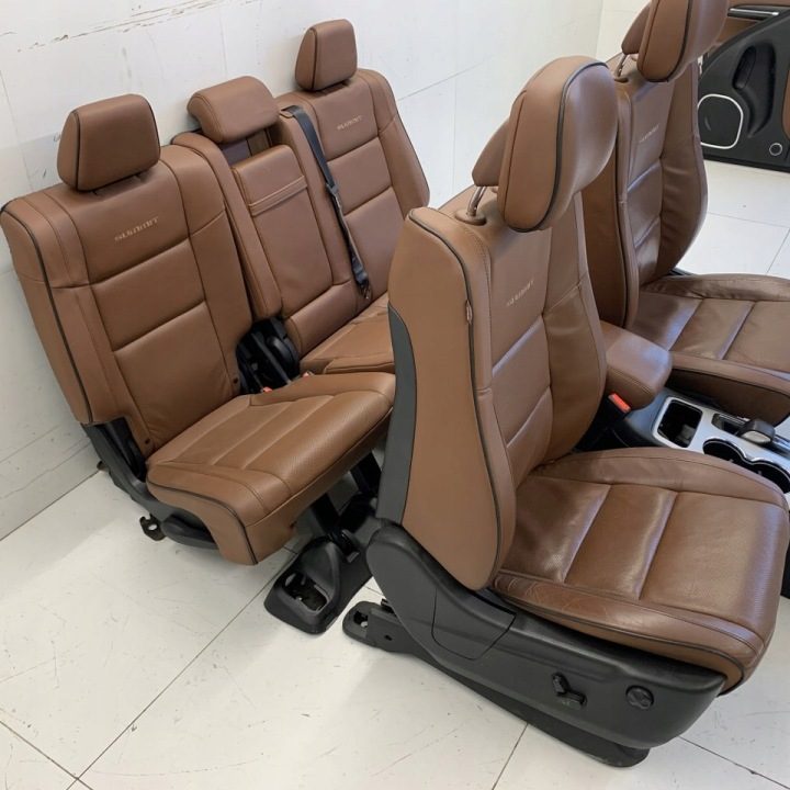 Сиденье обшивки кожа коричневая JEEP GRAND CHEROKEE WK2 РЕСТАЙЛИНГ SUMMIT 18 г., фото 7
