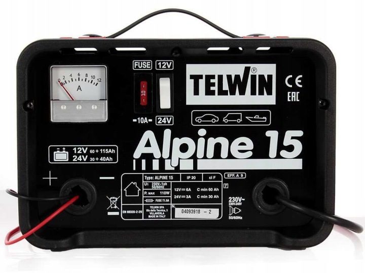 Зарядное устройство для аккумуляторов ALPINE 15 12/24V Telwin, фото 7