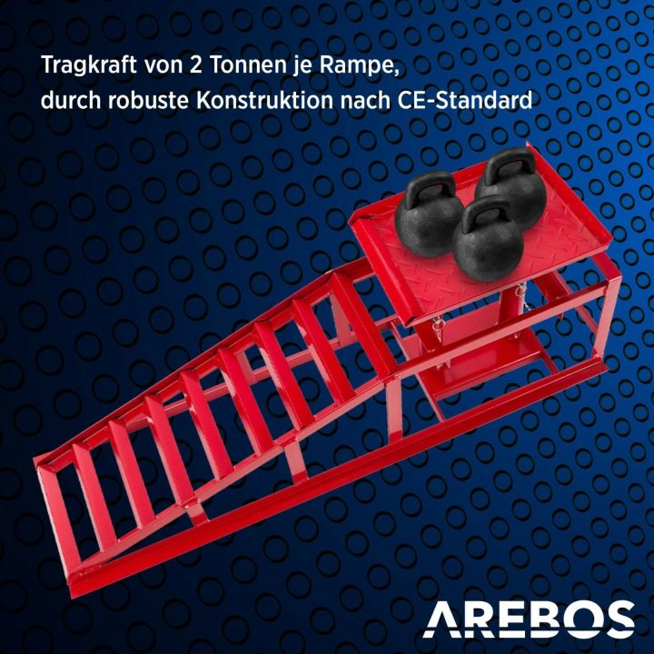 Опора автомобильная Arebos с регулировкой высоты 270-375 мм, фото 2