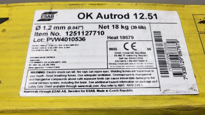 НОВАЯ ПРОВОЛОКА СВАРОЧНАЯ ESAB AUTROD 12.51 18 кг GWR, фото 2