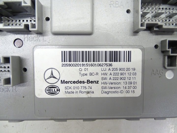 Блок управления SAM Mercedes-Benz C W205 A2059002019, фото 3