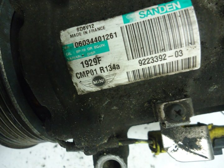 PEUGEOT CITROEN MINI 1.6VTI КОМПРЕССОР КОНДИЦИОНЕРА 9223392, фото 4