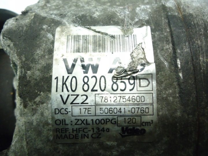 VW Seat Skoda Audi 2.0 FSI 150 л.с. BVY 2007 компрессор кондиционера 1K0820859D, фото 4